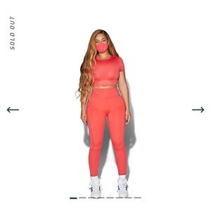 IVY PARK x ADIDAS Coral Lake Crop Top XS